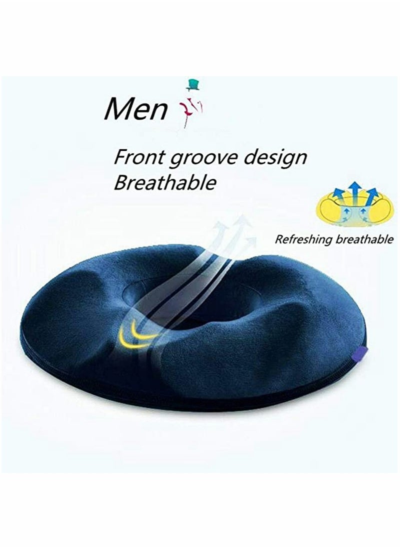 HomarKet - Donut Pillow, Large Donut Seat Cushion for Relief Tailbone Pain, Hemmoroid Treatment, Bed Sores, Prostate, Coccyx, Sciatica, Pregnancy, Postpartum, Ergonomic Design - Image 1