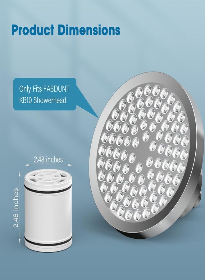 FASDUNT 20 Stage Shower Filter Replacement Cartridge - Reduces Chemicals & Chlorine - Restores PH Balance, Glowing Skin, Strong Nails & Shimmering Hair, Fits KB10 Showerhead - Image 2