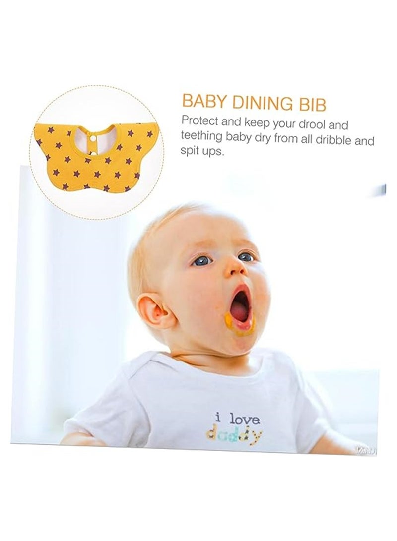 SYOSI Baby Dining Bib, 5Pcs Bib Towel Bibs Drool Bibs Baby Bib Baby Saliva Towel Baby Teething Bib Newborn Bib, 100% Cotton, Waterproof, for Boys Girls Unisex for Teething and Drooling - Image 5
