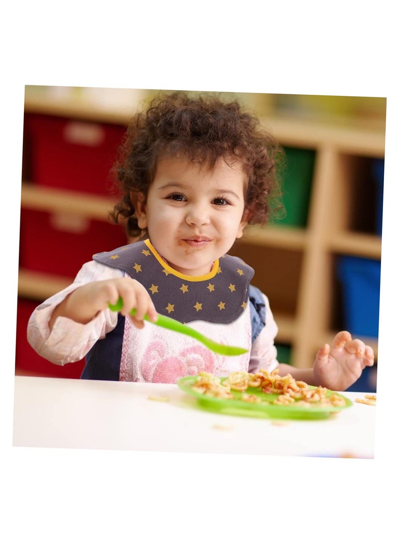 SYOSI Baby Dining Bib, 5Pcs Bib Towel Bibs Drool Bibs Baby Bib Baby Saliva Towel Baby Teething Bib Newborn Bib, 100% Cotton, Waterproof, for Boys Girls Unisex for Teething and Drooling - Image 2