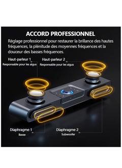 SOAIY SH16 Gaming Peripherals LED Soundbar Computer Speaker Bluetooth Speaker Home Theater Sound Bar TV Speakers Alarm Clock Wireless  - Image 4