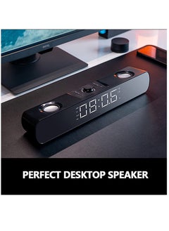 SOAIY SH16 Gaming Peripherals LED Soundbar Computer Speaker Bluetooth Speaker Home Theater Sound Bar TV Speakers Alarm Clock Wireless  - Image 2