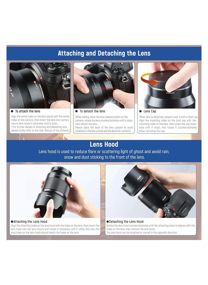 VILTROX - VILTROX 85mm f/1.8 F1.8 STM Full Frame Large Autofocus Photo Lens Compatible with Nikon Z-Mount Z9 Z50 Z7 ii Z6 ii Z7 Z6 Z6 II Z5 - Image 1