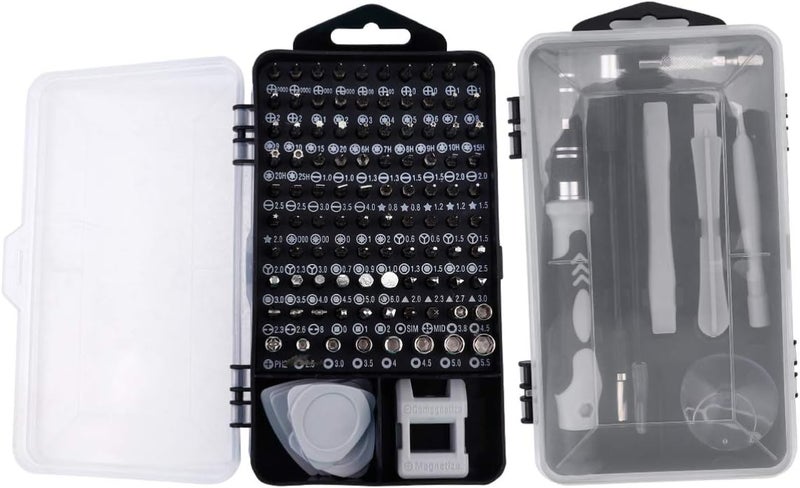 كلاراكو مجموعة أدوات إصلاح الهواتف المحمولة من كلاركو 115، مجموعة مفكات النظارات، مجموعة أدوات إصلاح رئيسية، مجموعة مفكات براغي صغيرة متعددة الوظائف، أداة تفكيك الساعات المصنوعة من فولاذ الكروم والفاناديوم - Image 1