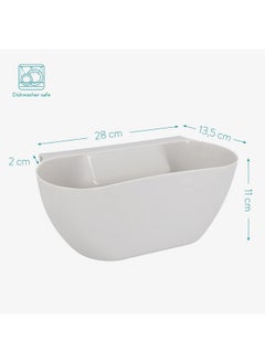 Navaris Navaris Hanging Kitchen Waste Bins Set of 2 - Garbage for Food Scraps and Compost - Small Hanging Trash Can Kitchen Counter or RV, Small Kitchen Trash Can, Dustbin for Kitchen, Bin  - Image 4