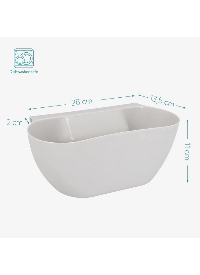 Navaris Navaris Hanging Kitchen Waste Bins Set of 2 - Garbage for Food Scraps and Compost - Small Hanging Trash Can Kitchen Counter or RV, Small Kitchen Trash Can, Dustbin for Kitchen, Bin  - Image 4