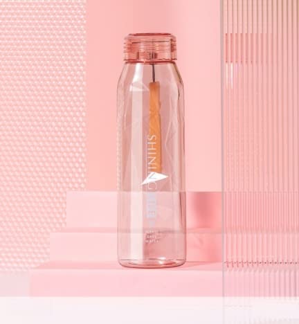 TEMSON Plastic Water Bottle for Home, Office, Gym, Picnic and Travelling – Transparent Stylish Plastic Bottle for Kids, Boys, Girls, Fridge Bottles-570ml (FQ-3045) (Pink) - Image 1