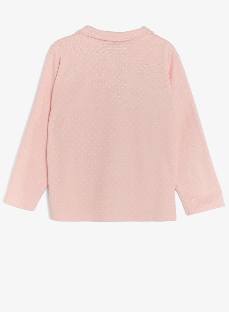 Pinata Pink Long Sleeve Button Through Pyjamas - Image 4