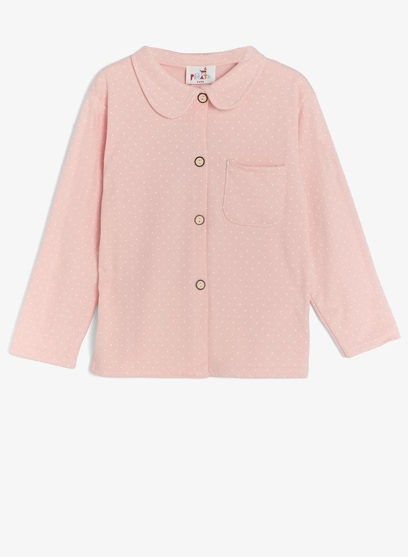 Pinata Pink Long Sleeve Button Through Pyjamas - Image 3