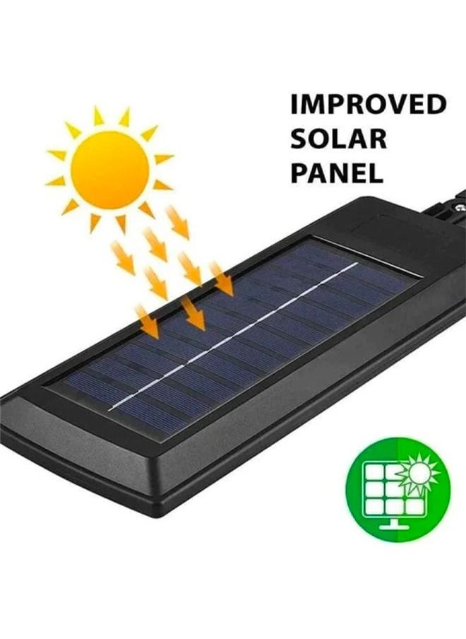 Blue - 4 Pcs Solar Street Light Outdoor Light, Wireless Waterproof and Lightning Protection Solar Flood Light,LED Flood Light, Suitable for Courtyards, Gardens, Streets, Basketball Courts - Image 1