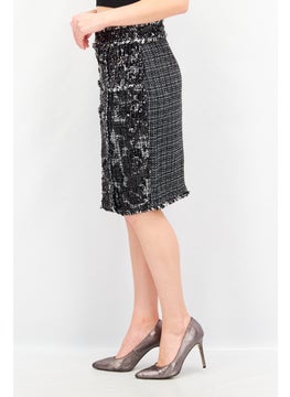 Couture Made For Vero Moda Women Embellished Mini Skirt, Black  - Image 3