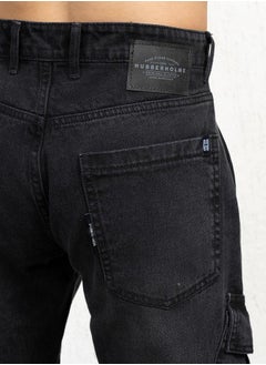 Hubberholme Mid Rise Relaxed Fit Cargo Jeans by Styli  - Image 3