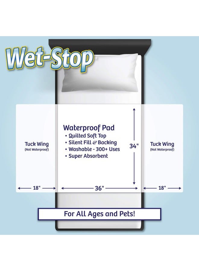 Wet-Stop Deluxe Bedwetting Kit Bedwetting Alarm, WobL+ Waterproof Watch, Waterproof Mattress Pad - Image 5