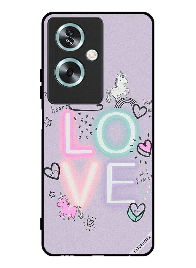 Covernex Protective Case Cover For Oppo A79 Sweet Heart Love Unicorn - Image 1