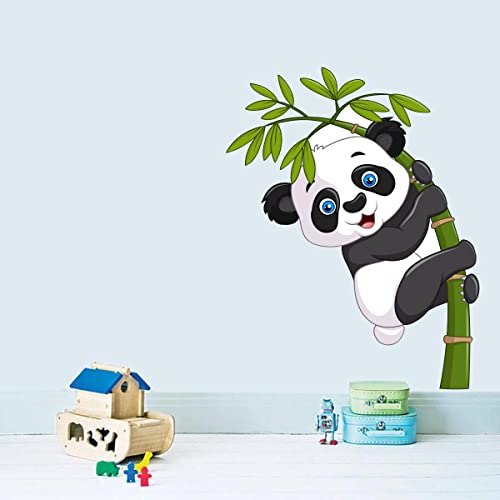 DecorVilla Decor Villa™ PVC Vinyl Panda with Tree 3D Wall Sticker JUST Peel & Stick New Modern Art & Trendy Wall Stickers for Home Decoration, Living Room,Office Bedroom etc Size- 58 CM X 40 CM, Multicolor - Image 3