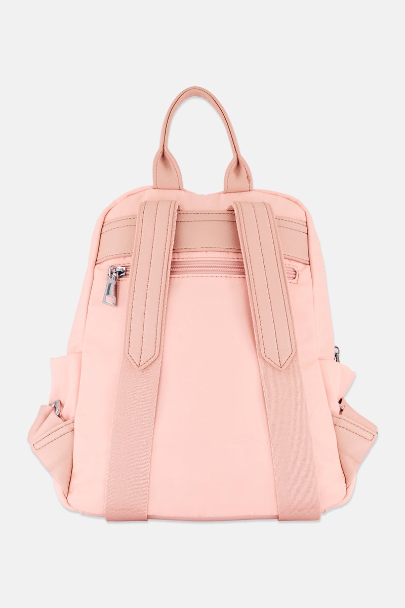 Xti Women Brand Logo Backpack 28 H x 32 L x 10 W cm, Pink  - Image 2