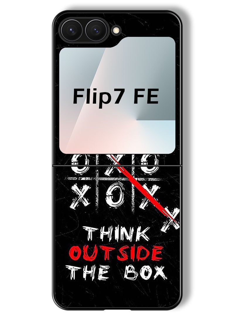 Theodor Case Compatible with Samsung Galaxy Z Flip 7 FE 6.7 Inch Protection Shockproof Bumper Cover Think out of the box - Image 1