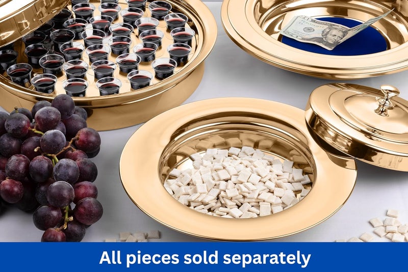 Steadfast Selections (Bread Tray Lid) Gold Premium Communion Trays for Churches | Stainless Steel Communion Ware Set, Supplies | 40 Cup Tray - Image 5
