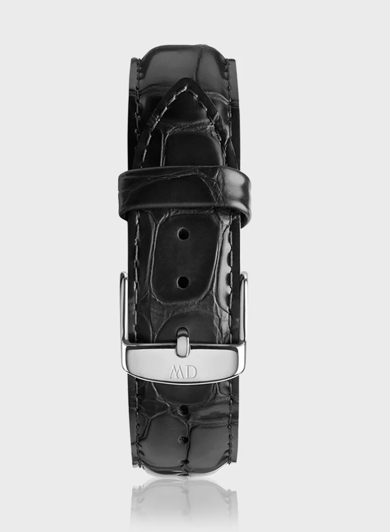 DANIEL WELLINGTON Classic Reading Silver 20mm Strap