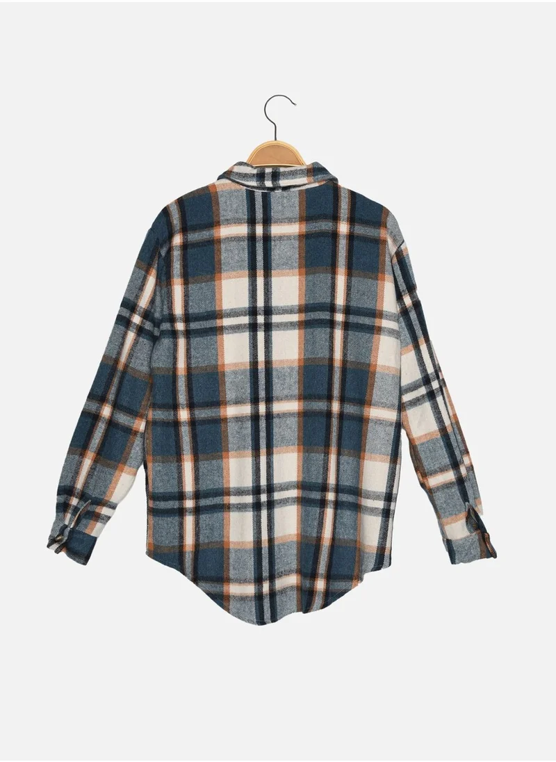 trendyol Pocket Detail Button Down Shirt