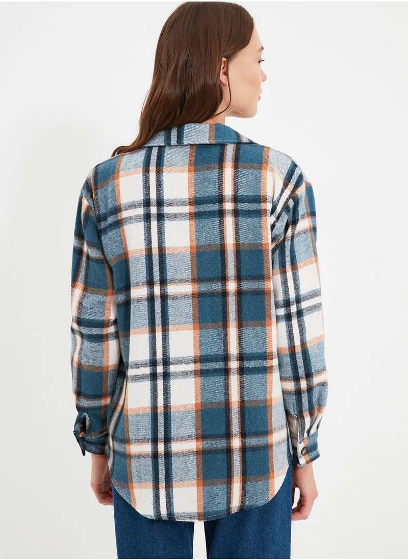 trendyol Pocket Detail Button Down Shirt