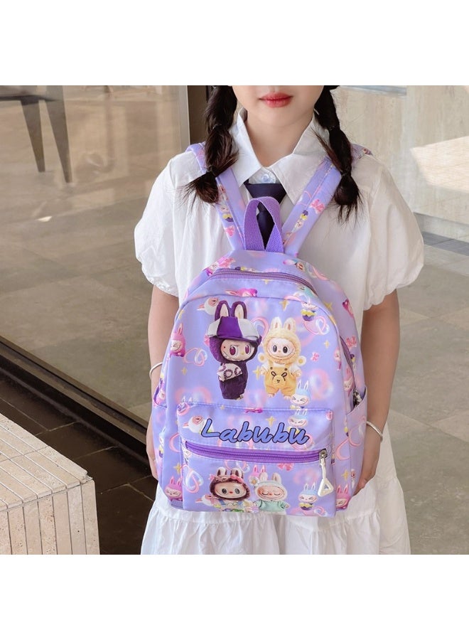 لابوبو حقيبة أطفال جديدة ذات سعة كبيرة من LABUBU حقيبة ظهر للأولاد والبنات في المدارس الابتدائية وحقيبة ظهر لرياض الأطفال وحقيبة ظهر عصرية للنزهات 32*25*11 سم - Image 4