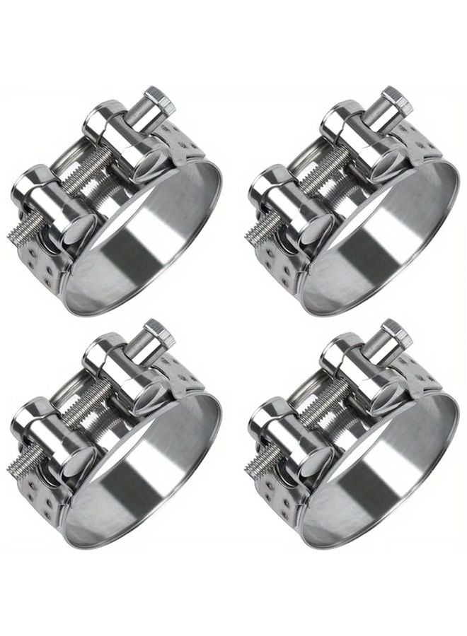 Stainless Steel Hose Clamps 4pcs Set 40 43mm For Pool Washing Machine Garden - Image 4