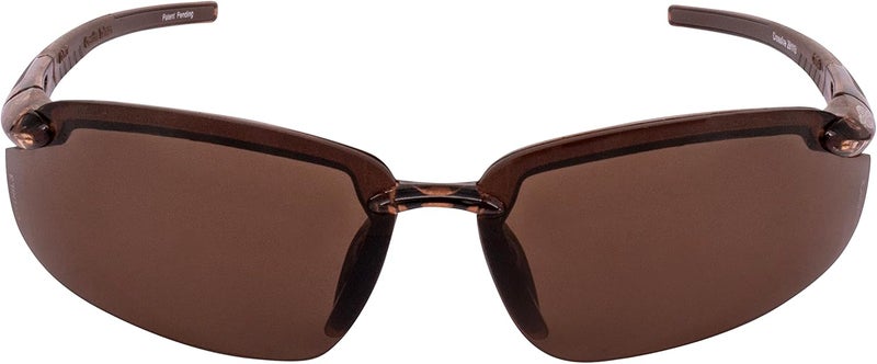Crossfire Eyewear 291113 Es5 Polarized Safety Glasses with High Definition Brown Polarized Lens and Crystal Brown Frame - Image 2