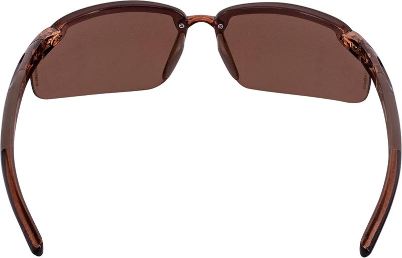Crossfire Eyewear 291113 Es5 Polarized Safety Glasses with High Definition Brown Polarized Lens and Crystal Brown Frame - Image 3
