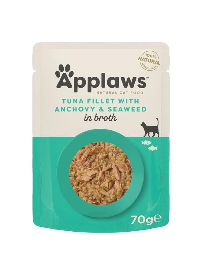 Applaws Tuna Fillet With Anchovy And Seaweed - 70G (Pack Of 12) - Image 2