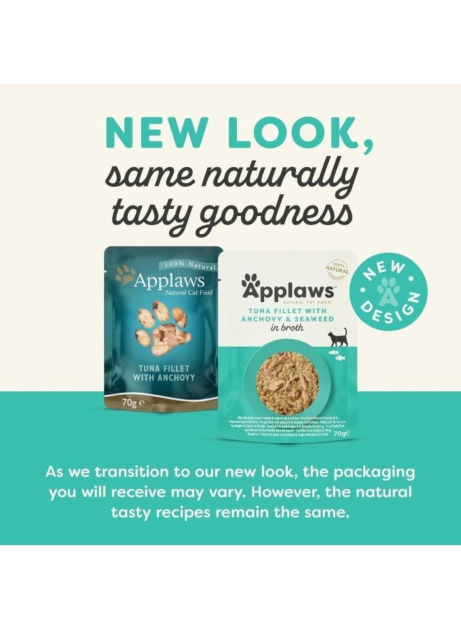 Applaws Tuna Fillet With Anchovy And Seaweed - 70G (Pack Of 12) - Image 3