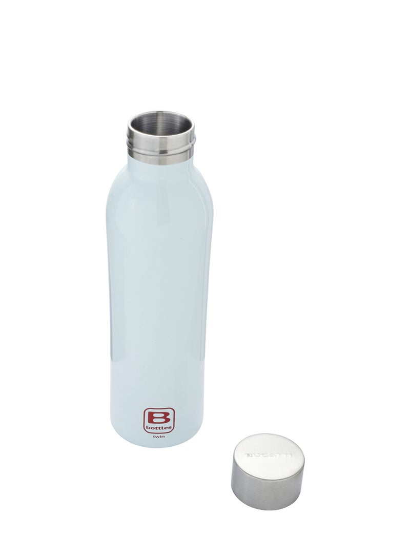 BUGATTI BOTTLES TWIN  Water bottle Light blue color  800ML ,Water Flask that keeps Liquids Hot for  12 hours and cold 24 hours and ice for 36 hours ,18/10 stainless water bottles, Reusable Gym bottle. - Image 2