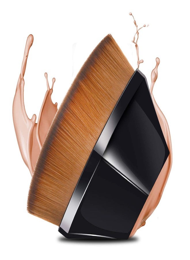Spellwish Foundation Makeup Blender Brush Flat Top Kabuki Hexagon Face Blush Liquid Powder Foundation Brush for Blending Liquid, Cream or Flawless Powder Cosmetics - Image 1