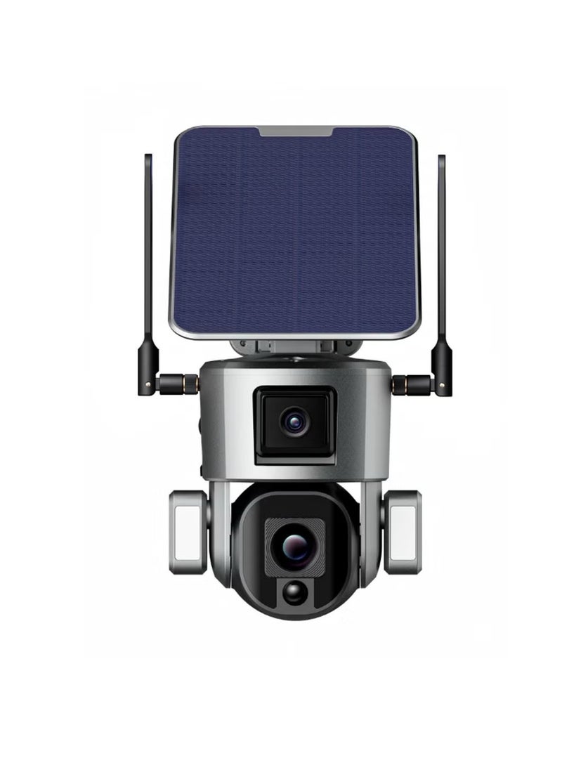 LS Vision MS1 4G Solar Surveillance Camera, Sturdy And Durable 4K Security Camera, Lightweight Portable Waterproof CCtV Camera, Wireless Motion Detection Camera For Home Office, (1pc)  - Image 1