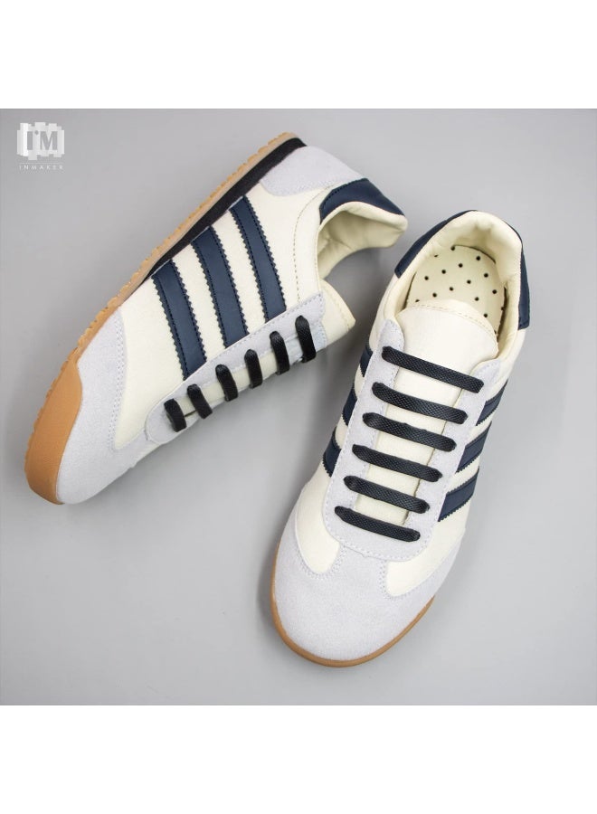 INMAKER No Tie Shoe Laces for Adults and Kids Elastic Shoelaces for Sneakers Rubber Silicone Tieless Laces - Image 2