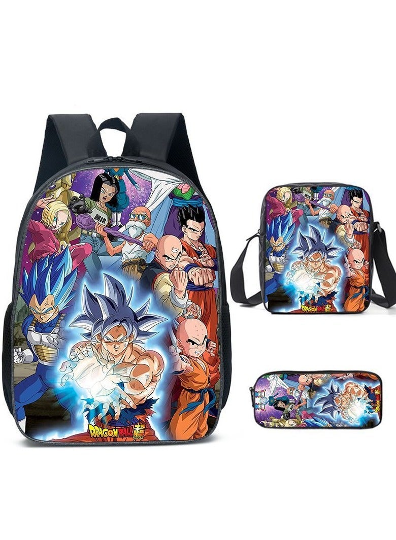 Dragon Ball Children's Three-piece Backpack  40*15*30cm