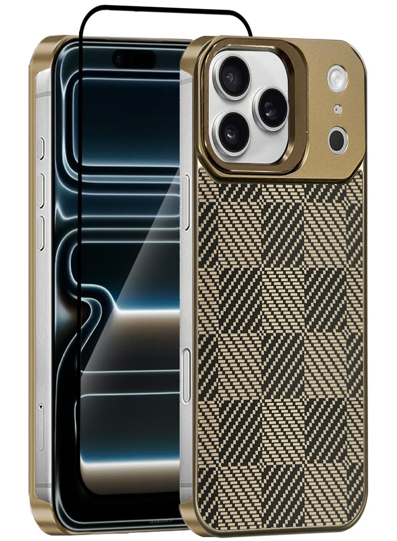 CATANES 2 Packs Magnetic MagSafe Case Cover for Apple iPhone 17 Pro - Ultra Slim Strong Protection Cover - Screen and Camera Guard - with 3D Screen Protector - Obsidian Checkered Colour - Image 1