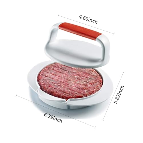 QELEG Non Stick Burger Press, Hamburger Maker Mold, BBQ Patty Juicy Regular Beef Maker Round - Image 5