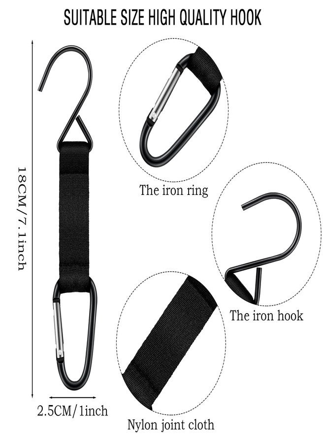 Hungdao Nylon Fence Hooks - Multifunctional Hanging Buckles for Baseball & Softball Equipment(Black Hook,8 Pieces) - Image 2