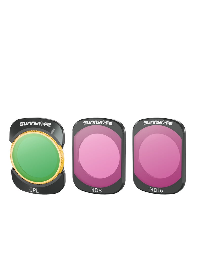SUNNY LIFE Magnetic 3-mix set Lens Filter CPL+ ND8+ ND16 Filters for OSMO POCKET 3  - Image 3