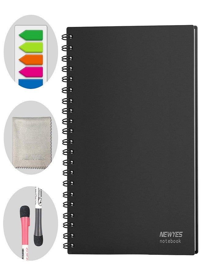 NEWYES Whiteboard Notebook Erasable Meeting Notebook Dry Erase White Board for Meeting, Business, Office, Home (A6) - Image 1