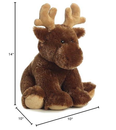 Aurora Cuddly Moose Stuffed Animal - Cozy Comfort - Endless Snuggles - Brown 14 Inches - Image 5