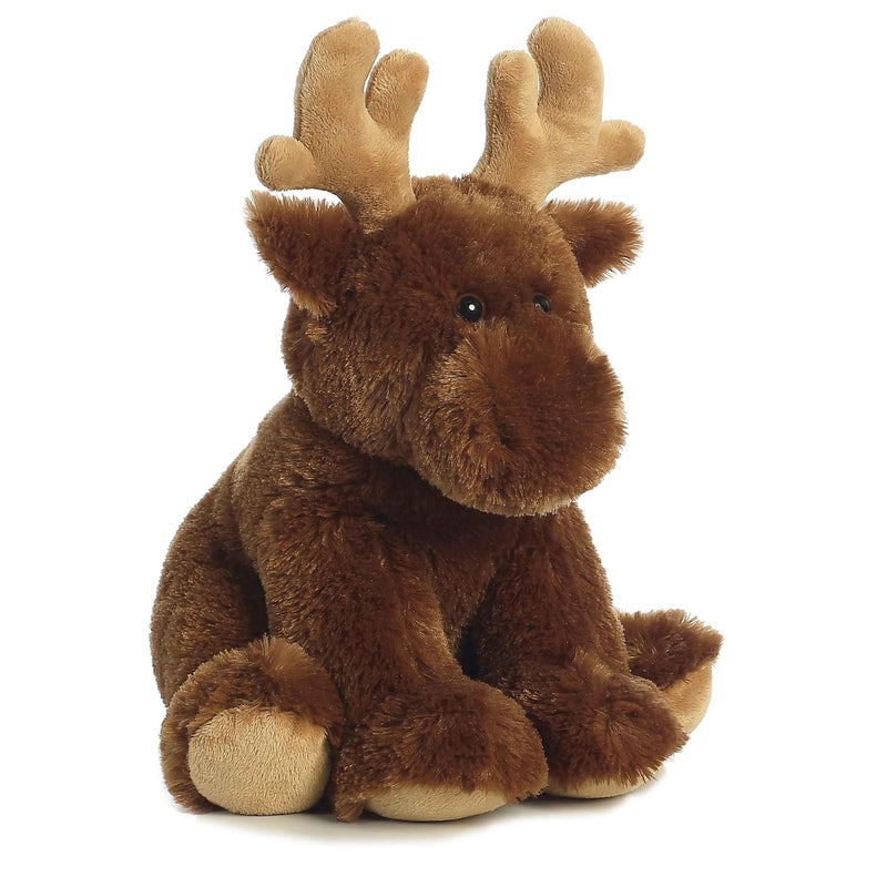 Aurora Cuddly Moose Stuffed Animal - Cozy Comfort - Endless Snuggles - Brown 14 Inches - Image 2