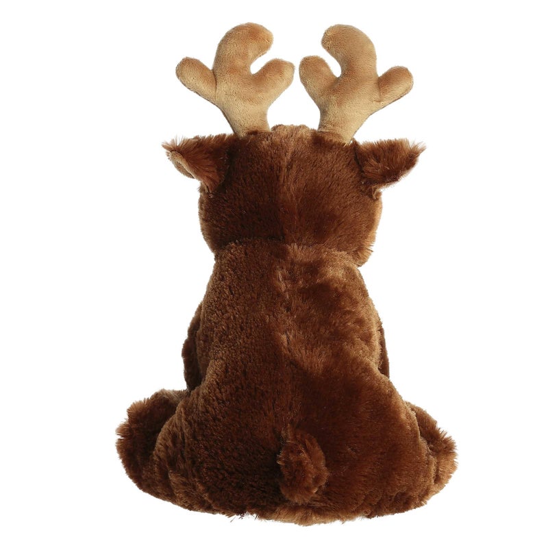 Aurora Cuddly Moose Stuffed Animal - Cozy Comfort - Endless Snuggles - Brown 14 Inches - Image 4