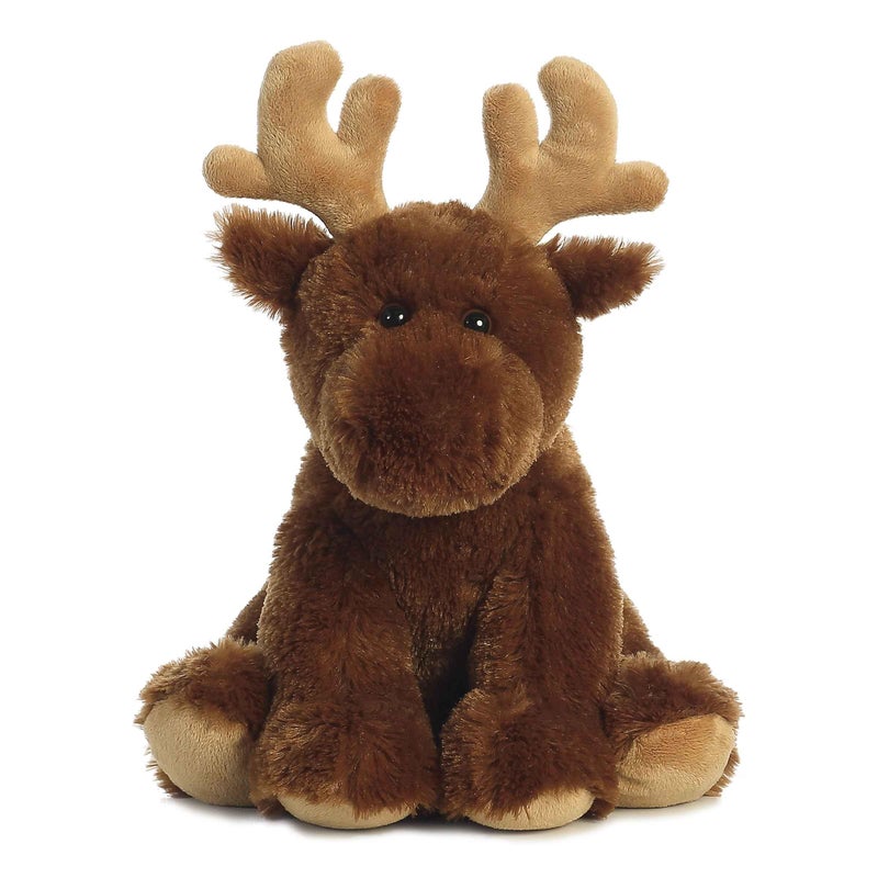 Aurora Cuddly Moose Stuffed Animal - Cozy Comfort - Endless Snuggles - Brown 14 Inches - Image 1