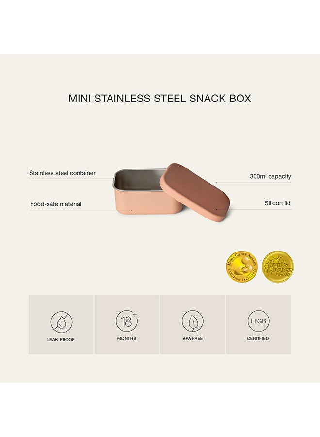 Citron Mini Stainless Steel Snack Box 1 Compartment - Blush Pink