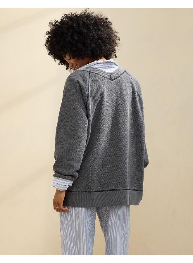 آري من امريكان ايجل بلوزة  مريحة بياقة على شكل - Image 4