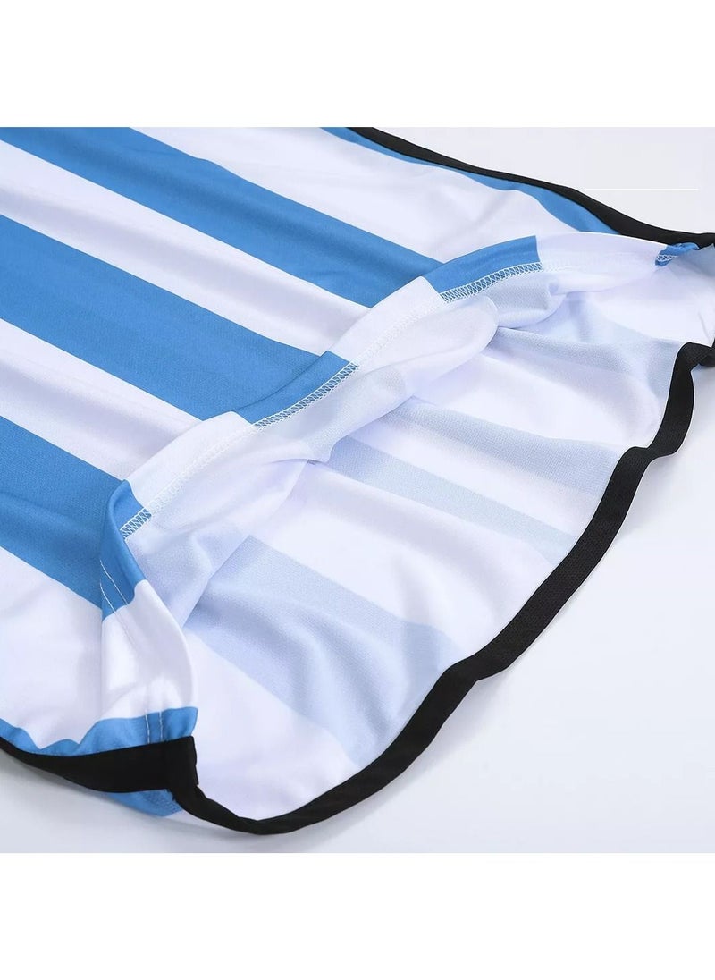 DubaiGallery - Argentina Football Team Home Fans (Jersey+Shorts) Set - Image 1