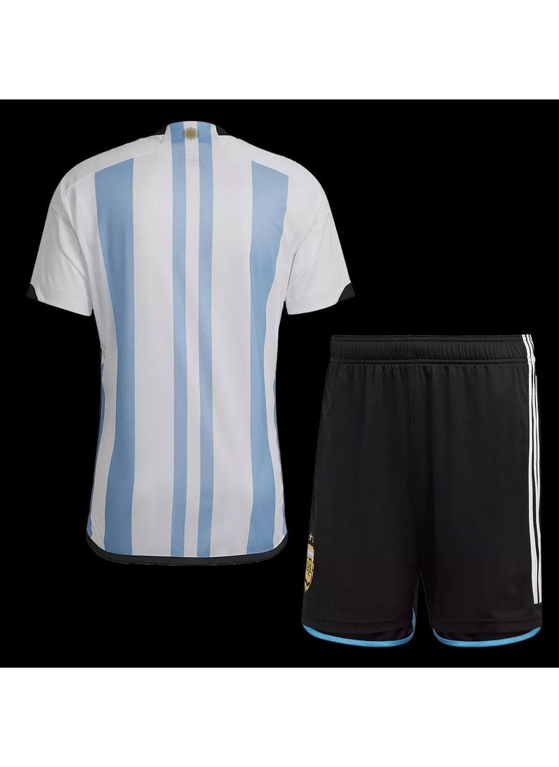DubaiGallery - Argentina Football Team Home Fans (Jersey+Shorts) Set - Image 1