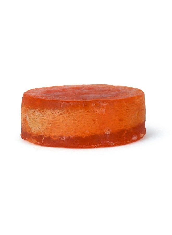 360Feel Cranberry Orange Loofah Bar Soap Safe For Sensitive Skin Luxury Handmade Soap Natural & Unblocked Loofah Sponge Exfoliate & Scrub Removes Dead Skin Vegan & Pure  - Image 5